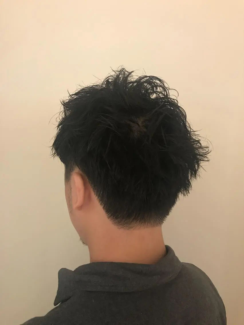 パーマ メンズ メンズパーマ 刈り上げ 清水 ちひろ ✄トップスタイリストのヘアスタイル