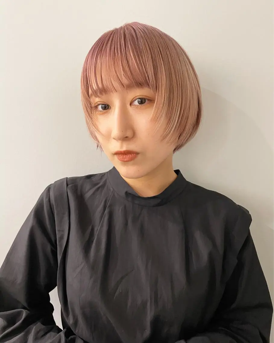 ショート 🫧艶ハイトーン 特化🫧ライヤのヘアスタイル