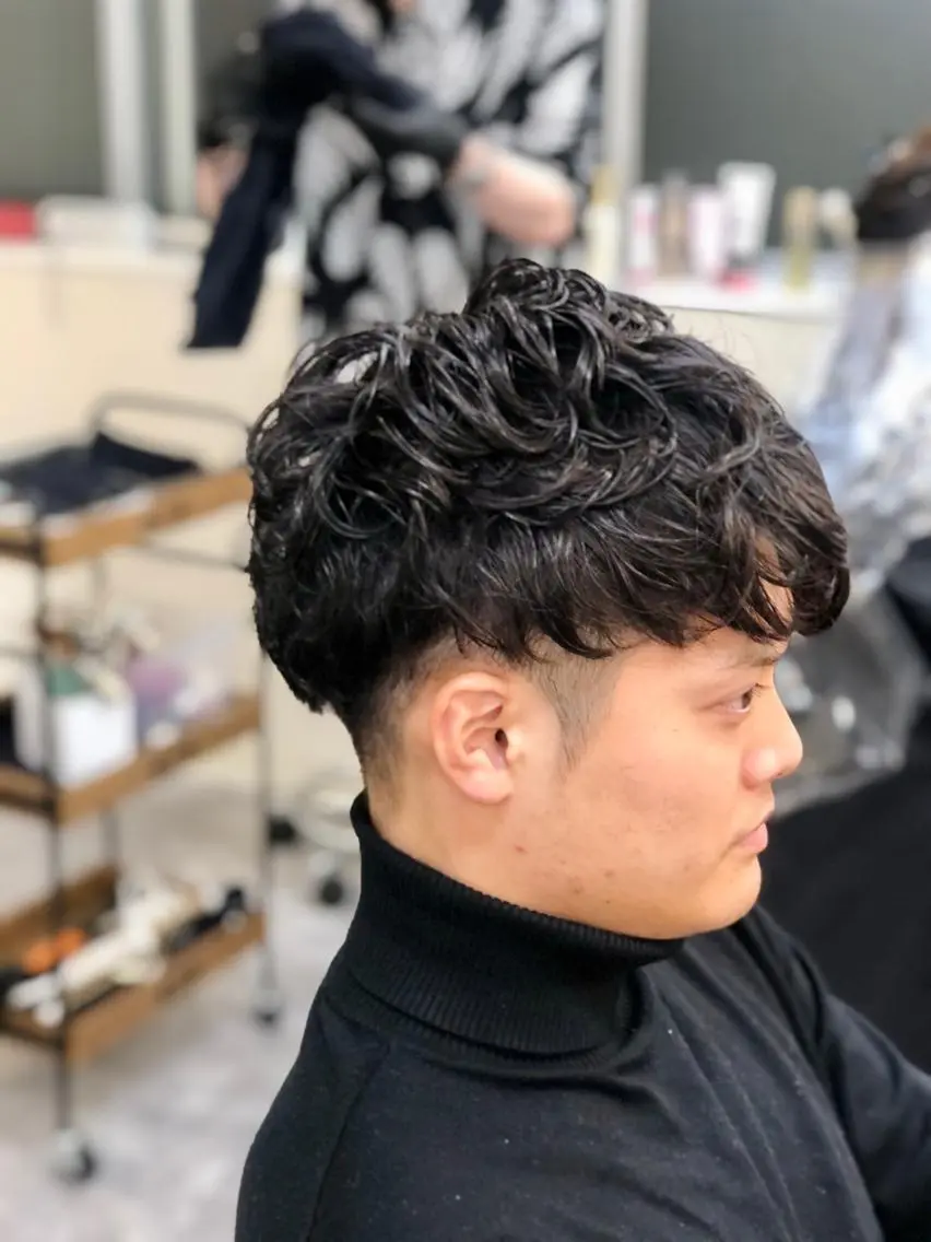 パーマ メンズ カット パーマ トリートメント H by Real meのヘアスタイル