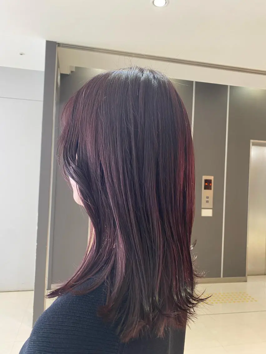 セミロング カラー カット ヘアカラー トリートメント 大人かわいい×艶髪 🤍塩川のヘアスタイル