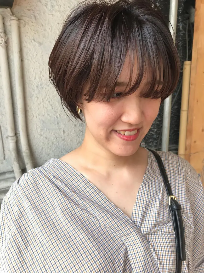 ショート カット ヘアカラー トリートメント ayane⭐️ボブ・ ショート・パーマのヘアスタイル