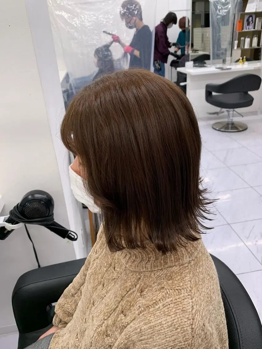 セミロング カラー パーマ ヘアアレンジ メンズ 🩵 JURI🩵のヘアスタイル
