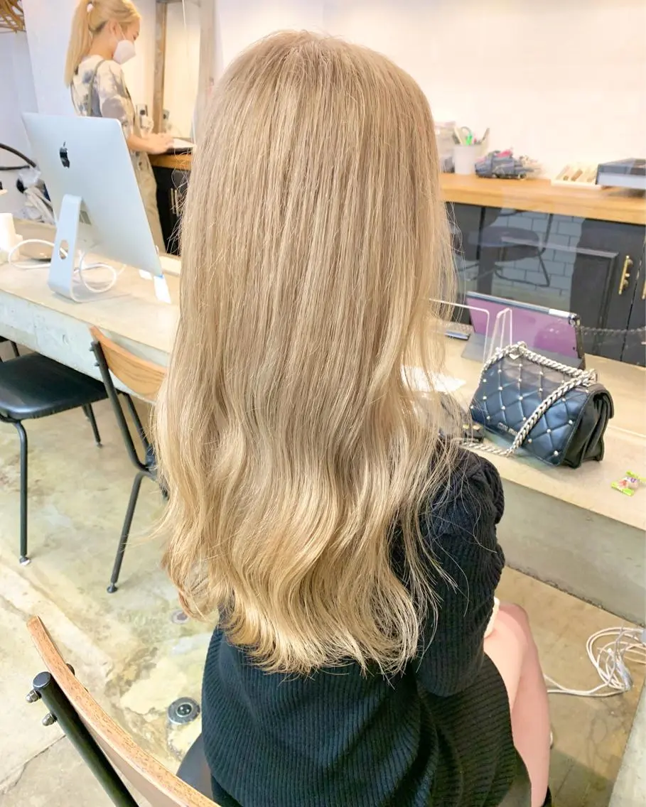 ロング カラー ヘアアレンジ 🎀暖色カラー🎀 ♡yurika♡のヘアスタイル