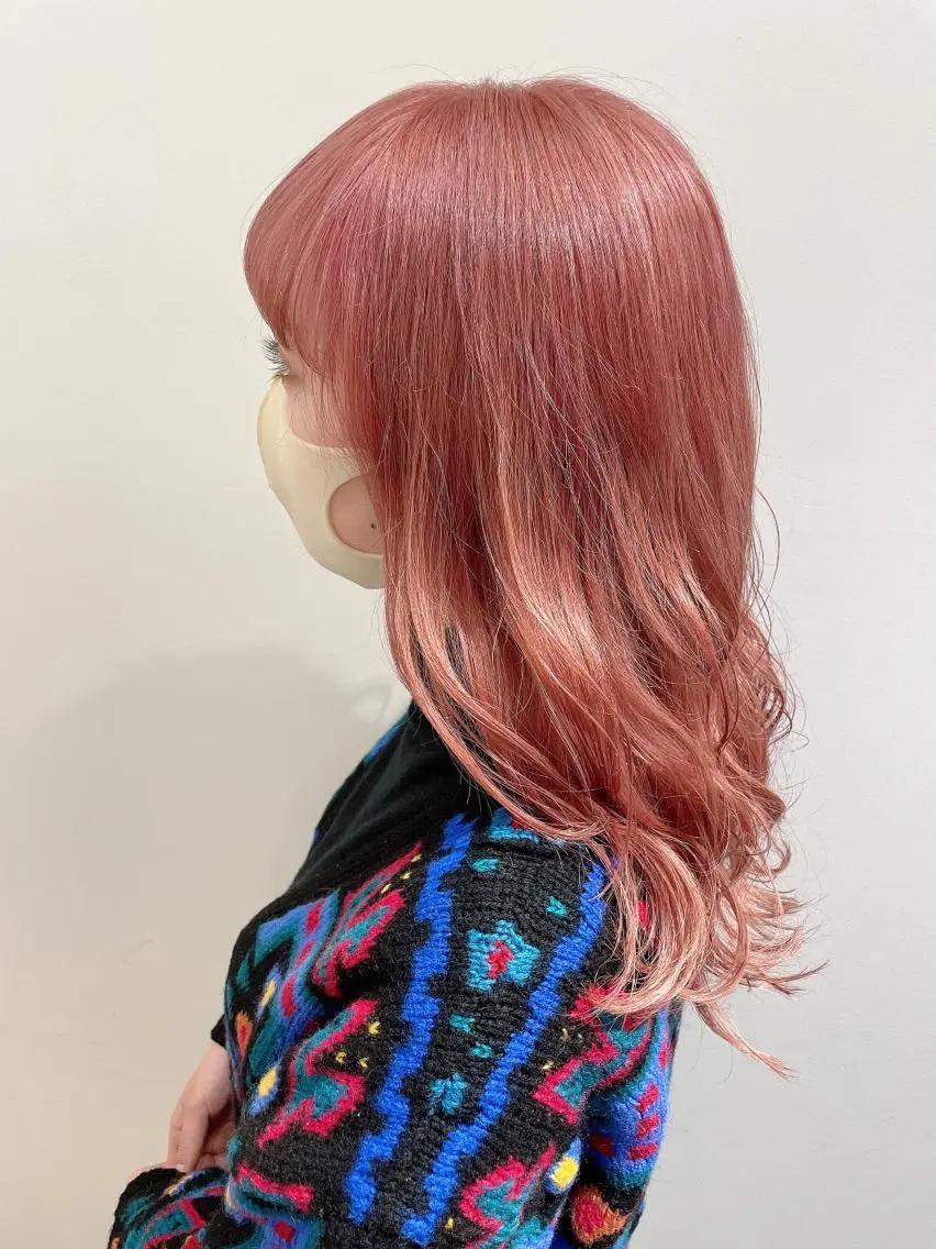 セミロング カラー カット トリートメント レイヤーカット⭐︎ 韓国ヘア⭐︎YUKAのヘアスタイル