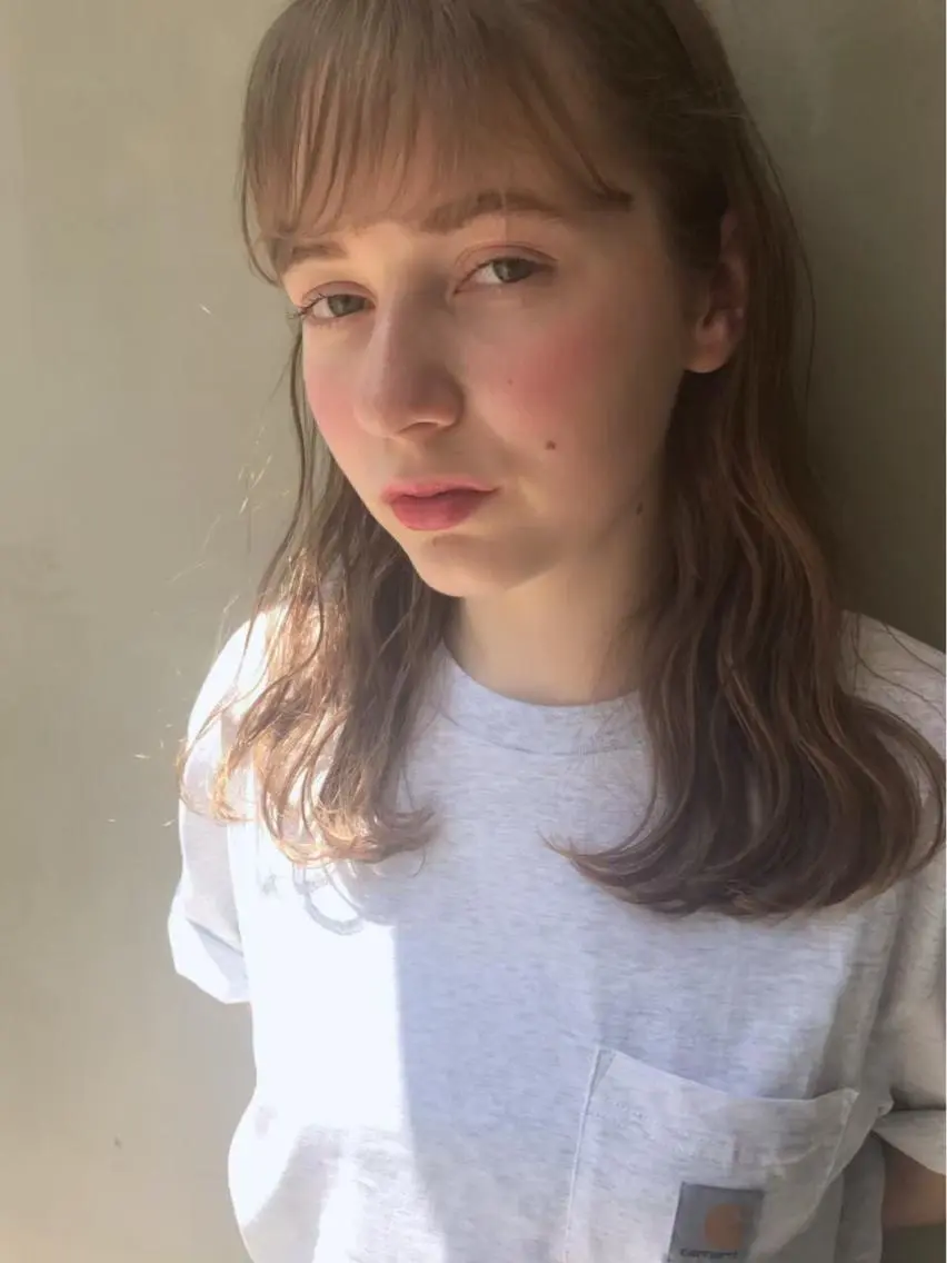 セミロング カラー パーマ ヘアアレンジ メンズ キッズ ネイル マツエク・マツパ ヘアカラー トリートメント ヘアセット 🌈髪質改善🉐割✨ 🌸“ever”🌸のヘアスタイル