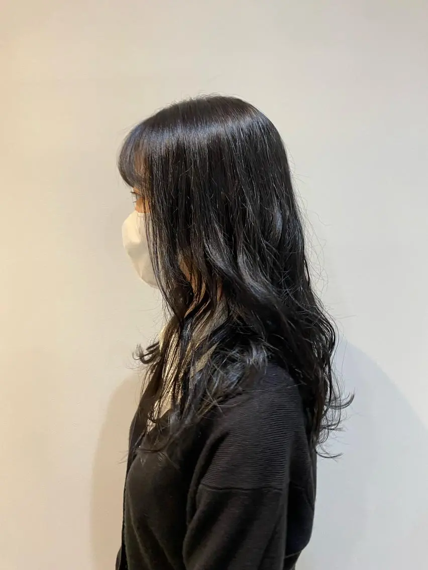 セミロング カラー パーマ カット パーマ トリートメント 大人かわいい×艶髪 🤍塩川のヘアスタイル