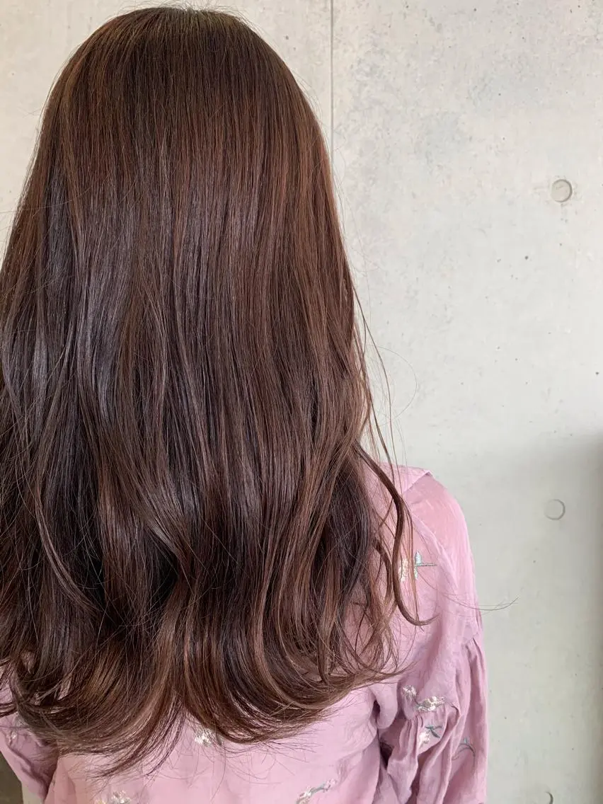 ロング カラー アディクシーカラー 透明感カラー 髪質改善/縮毛矯正 ツヤ髪🩷さつきのヘアスタイル