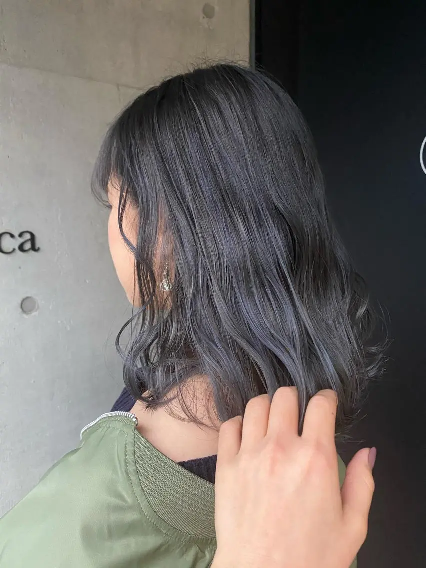 セミロング カラー マンツーマン 美容師💚コウブチのヘアスタイル
