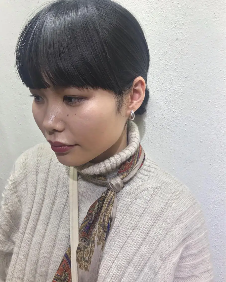 ミディアム カラー パーマ ブルーカラー ネイビーカラー 🧼柴田 健太郎🧼のヘアスタイル