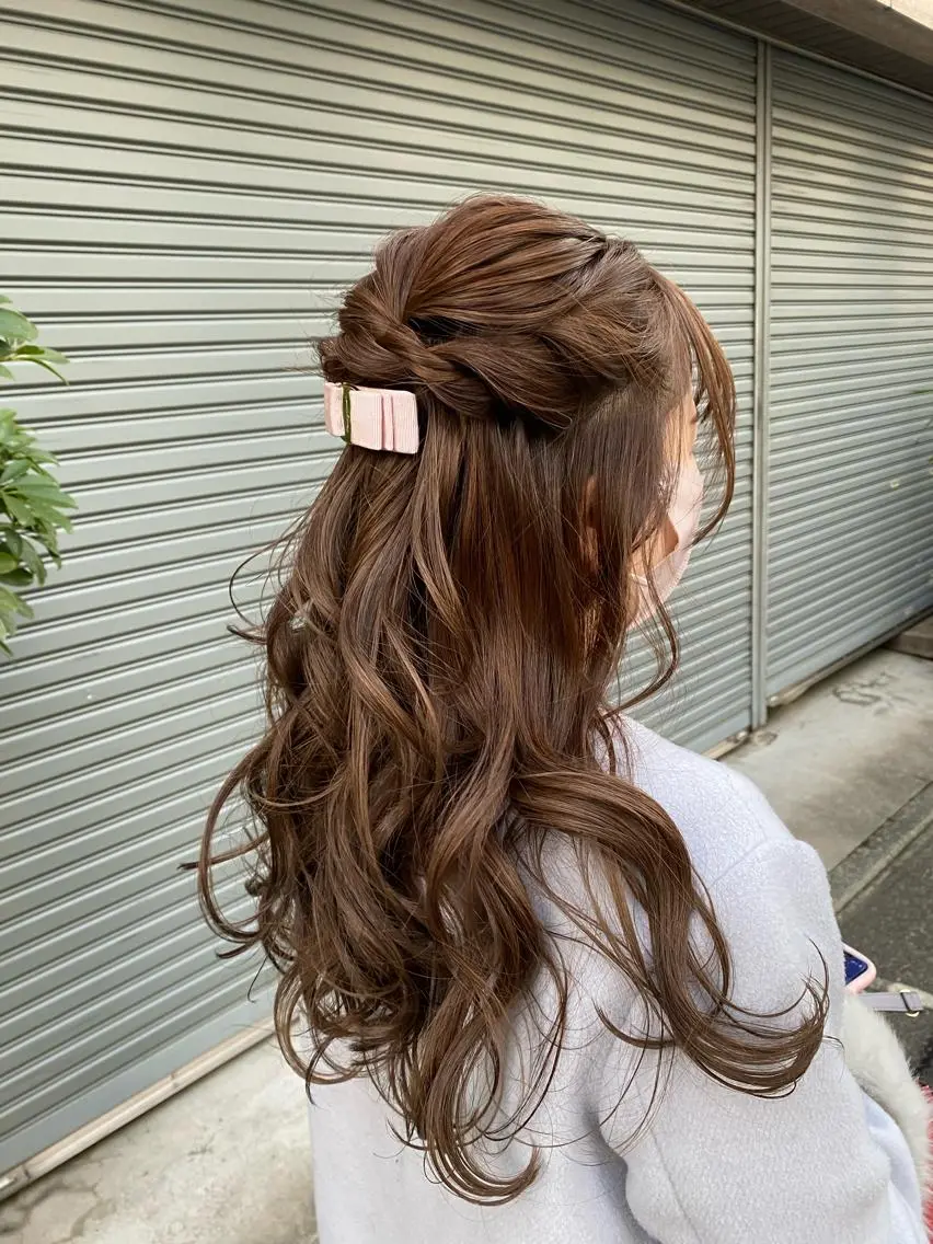 ヘアアレンジ ヘアセット AYANO /レイヤー/オリーブのヘアスタイル