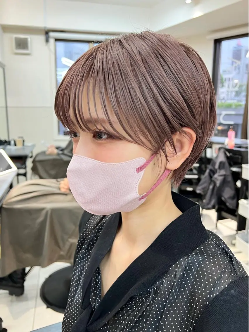 ショート カラー パーマウルフショート 濱田匠のヘアスタイル