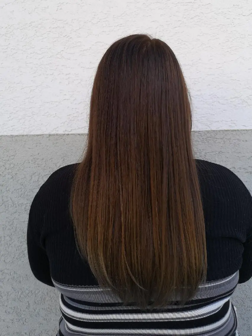 ロング カラー ブリーチ グラデーションカラー グレージュ 門野 なつきのヘアスタイル