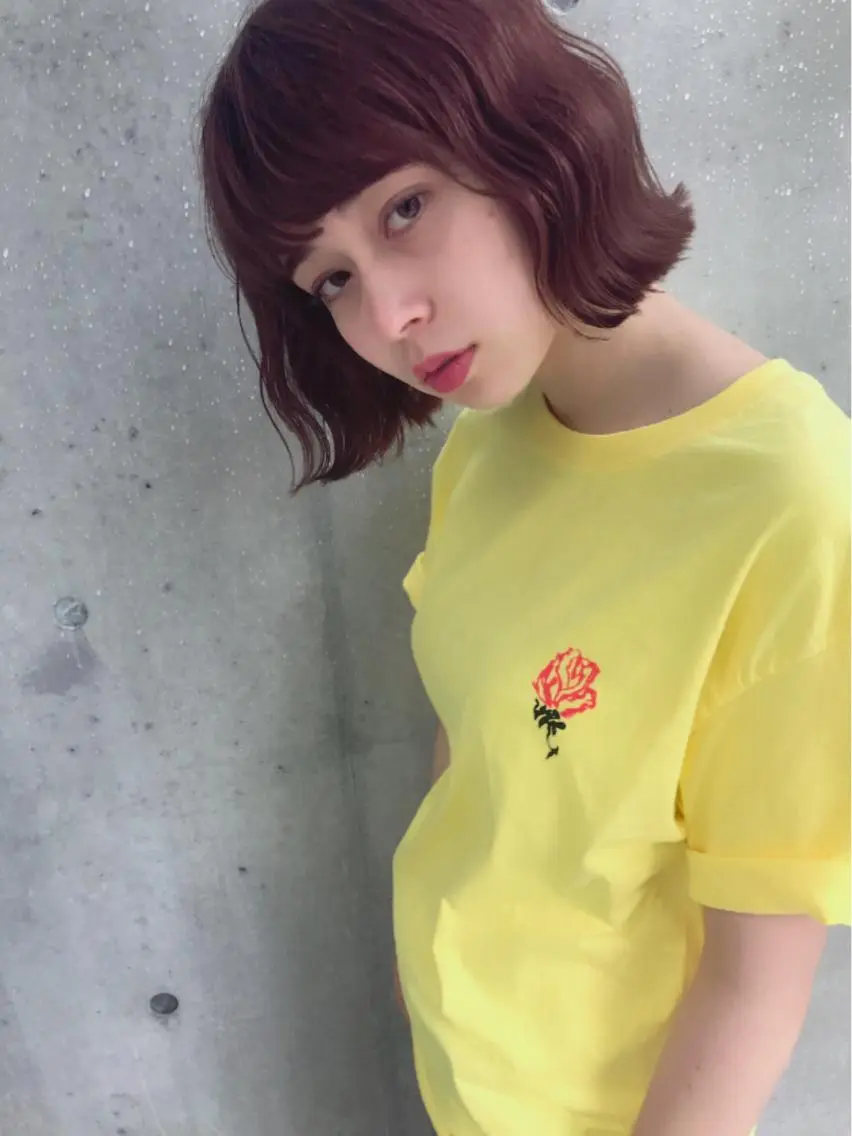ミディアム アッシュ 透明感カラー🌿ボブ ✨飛田 ケイのヘアスタイル