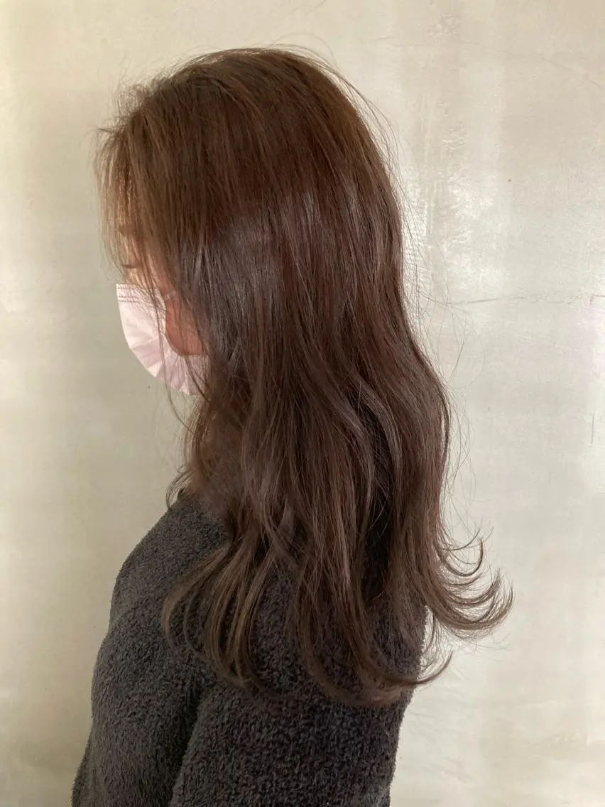 セミロング ヘアカラー Larry🌼中下 美香のヘアスタイル