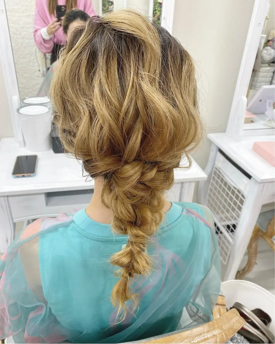 ヘアアレンジ ヘアセット ヘアセットサロン ココのヘアスタイル