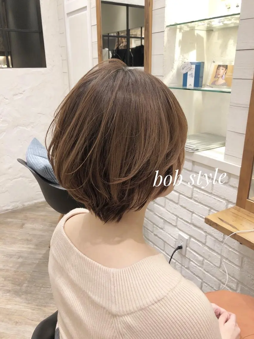 ショート ボブ ✨透明感ケアカラー✨ 長野ゆきなのヘアスタイル