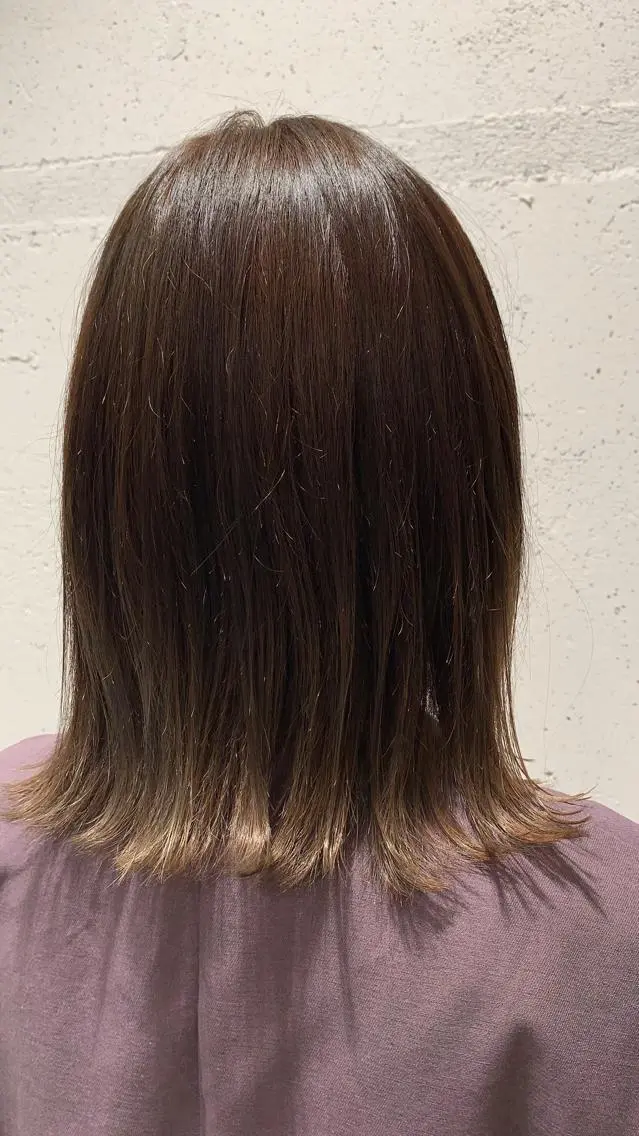ミディアム ヘアカラー 松本 夏海のヘアスタイル