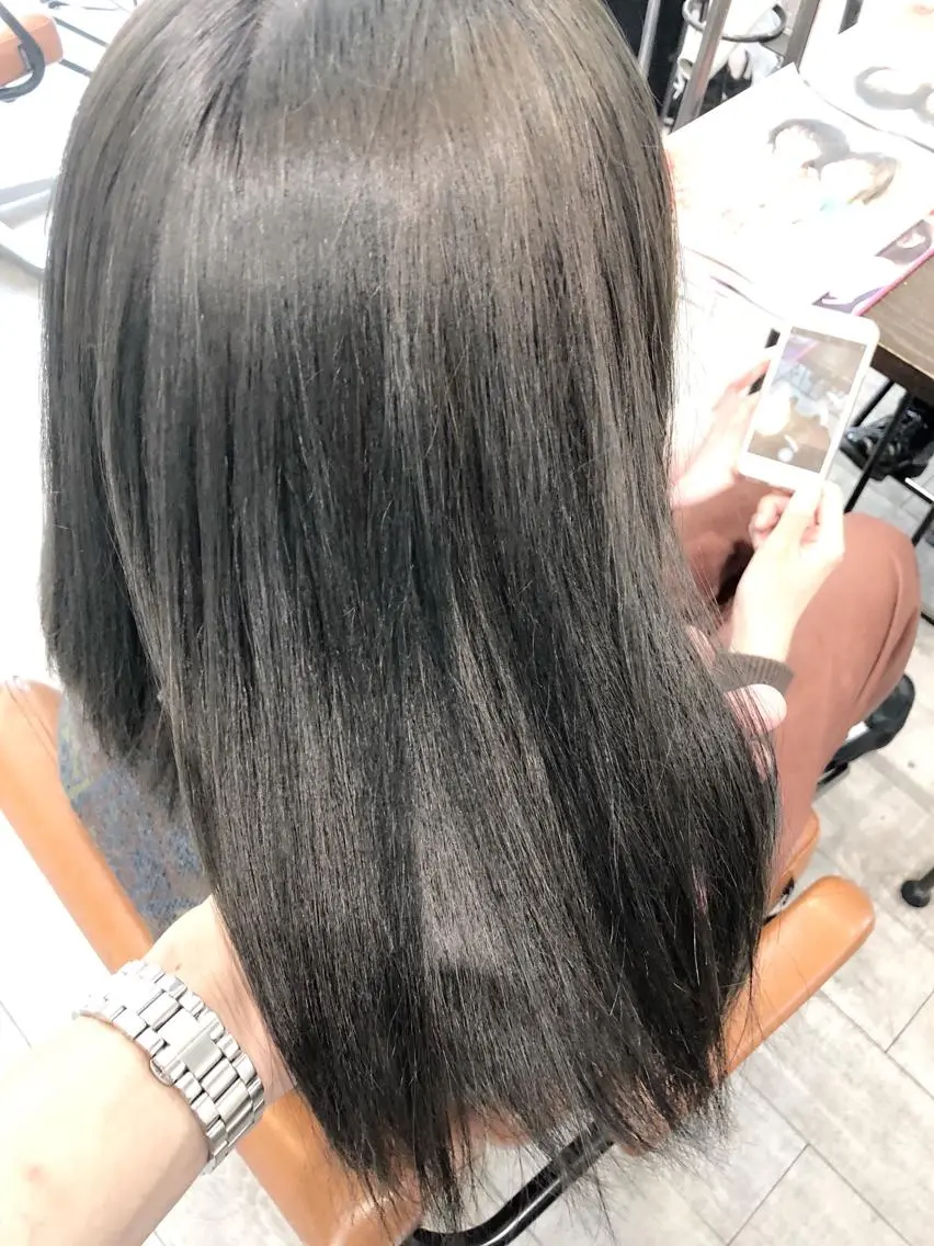 カラー カット ヘアカラー トリートメント ヘッドスパ グレージュ/髪質改善 Yamato.hのヘアスタイル