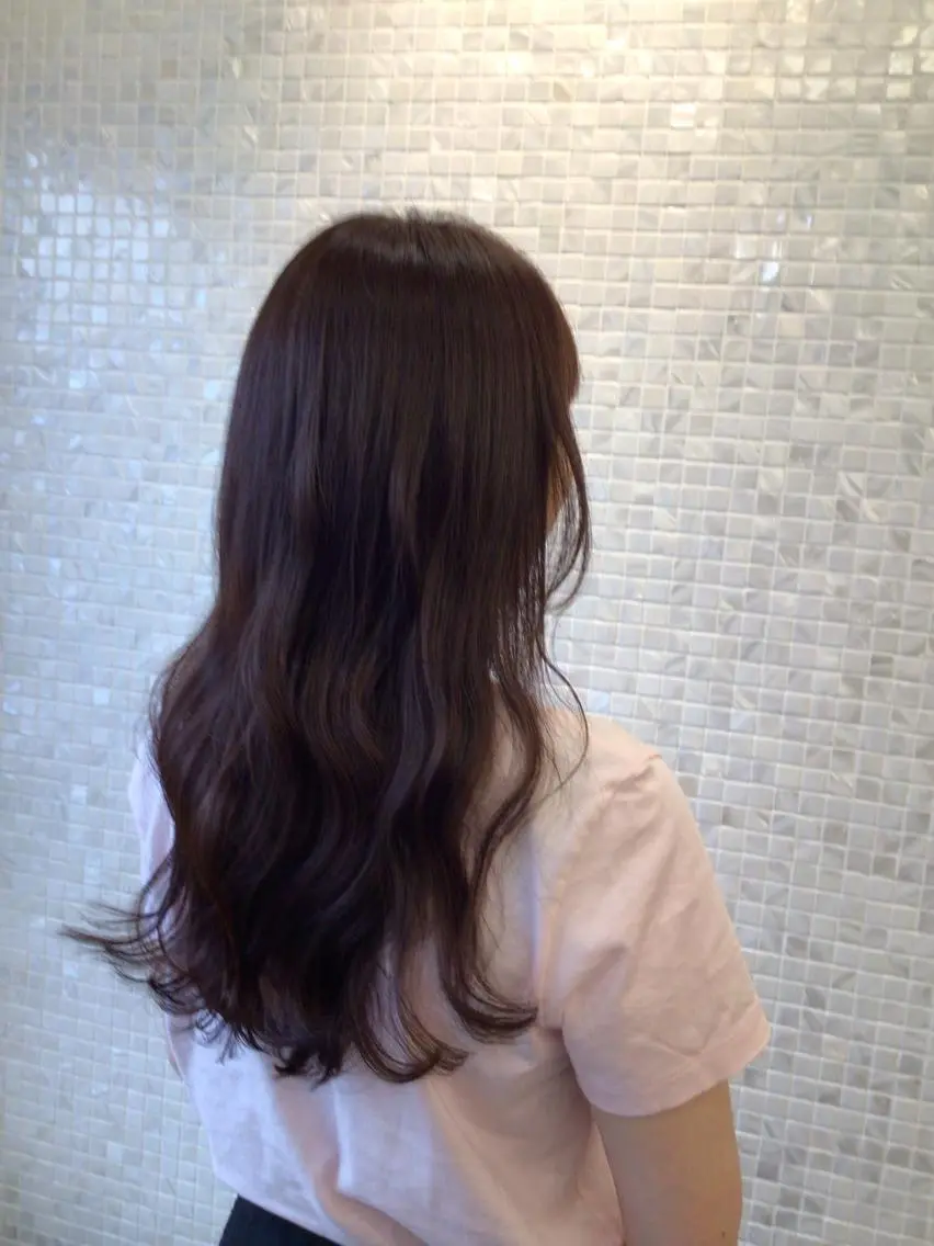 ロング カラー カット ヘアカラー トリートメント Ranunculus ラナンキュラスのヘアスタイル