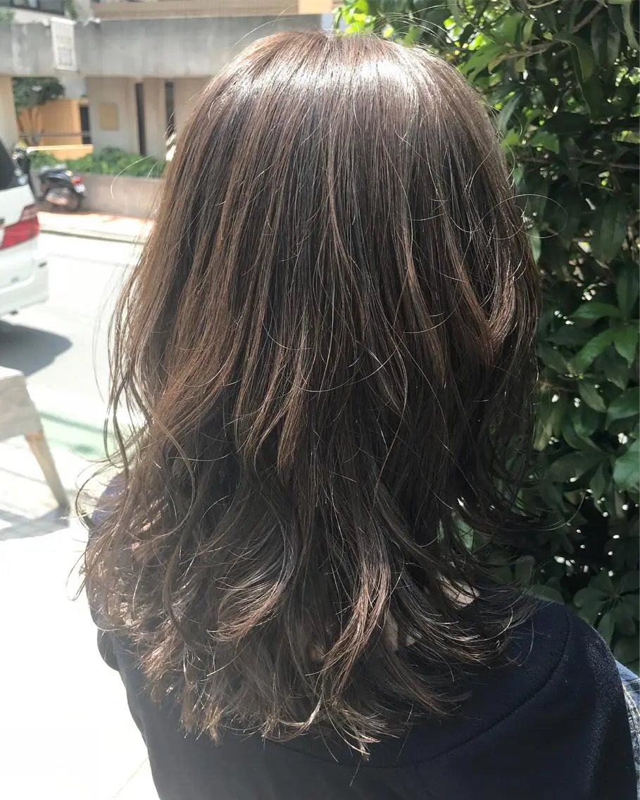 ロング カラー パーマ ご新規様限定 透明感カラーKANAのヘアスタイル