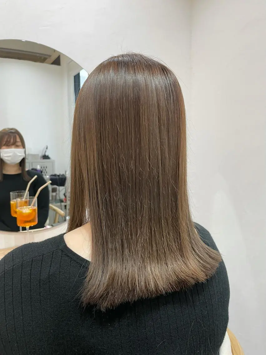 セミロング トリートメント カット ヘアカラー トリートメント ✂︎マンツーマン施術 ａｙｅ✂︎のヘアスタイル