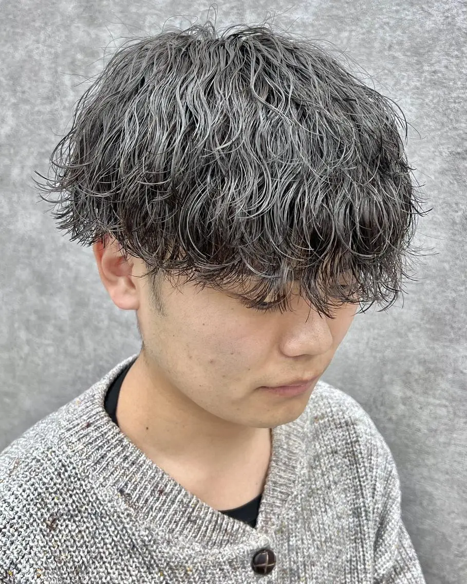 パーマ メンズ GLOP HOMME 店長 アオトのヘアスタイル