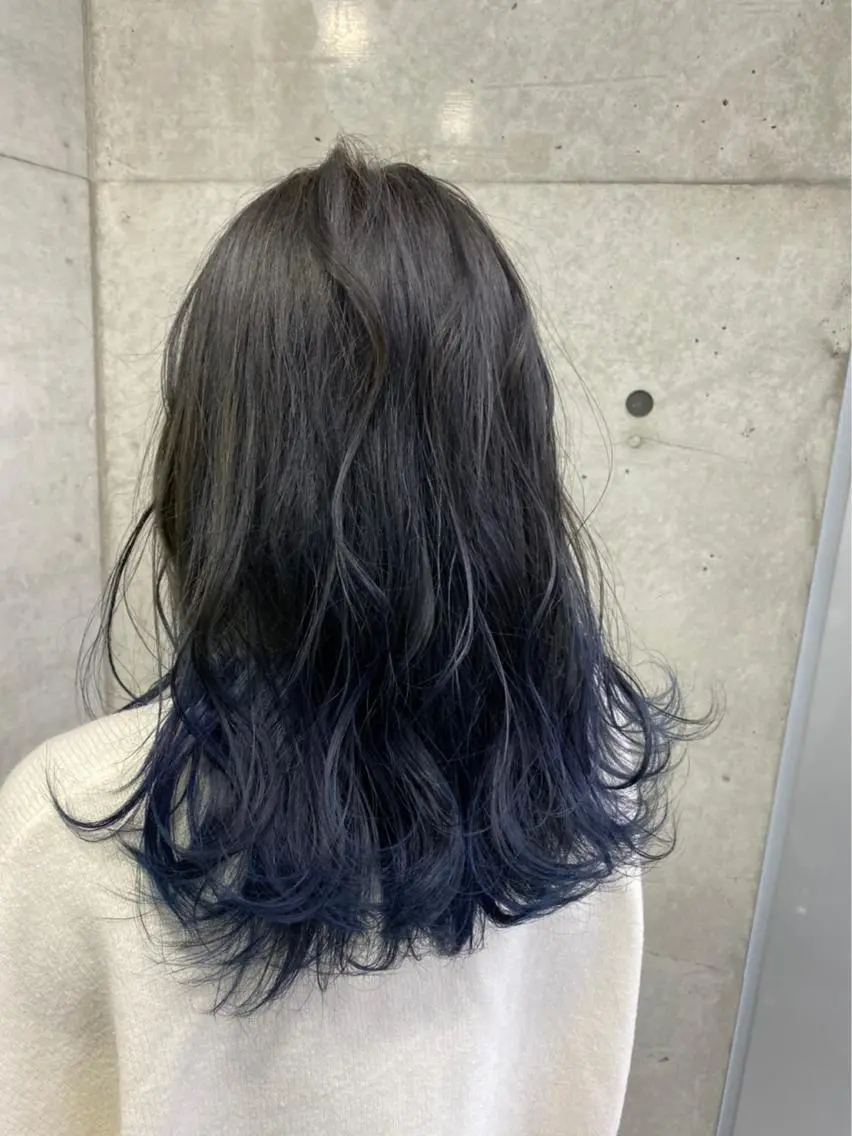 ロング カラー カット ヘアカラー __ みずきのヘアスタイル