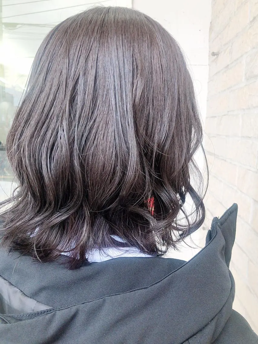 ミディアム カラー ヘアアレンジ グレージュ ラベンダーカラー ラベンダーグレージュ ラベンダーグレー カット トリートメント 🪞笹川 🪞のヘアスタイル