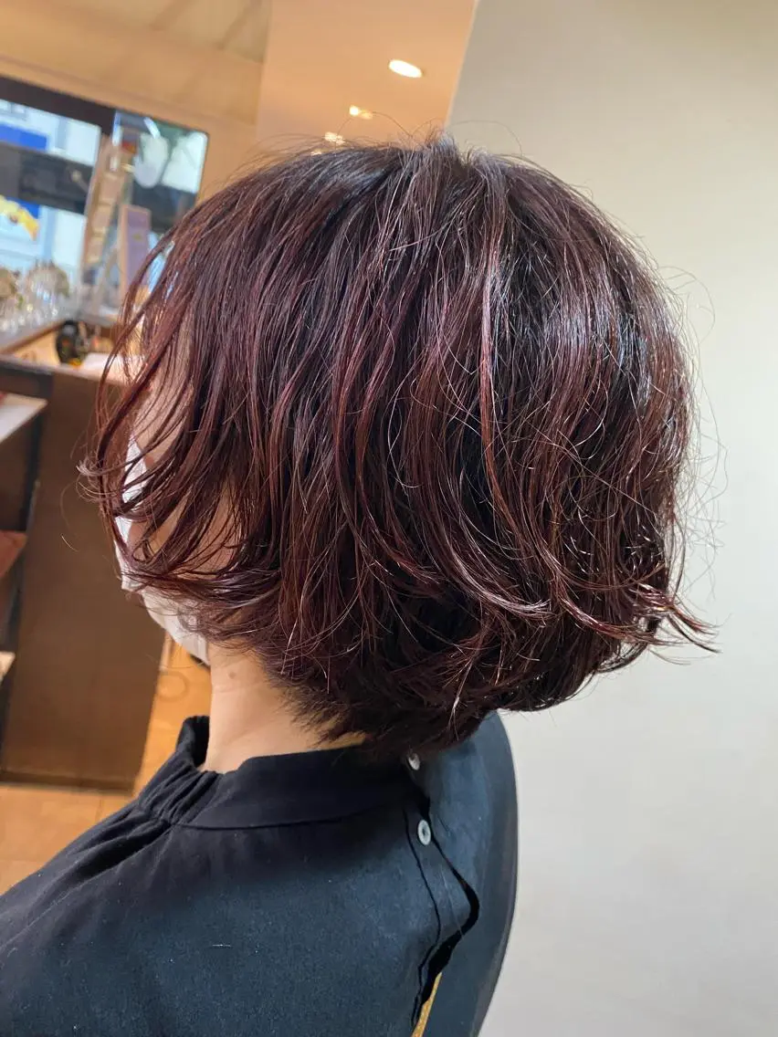 ショート パーマ ショートヘア 尾﨑 柊磨のヘアスタイル