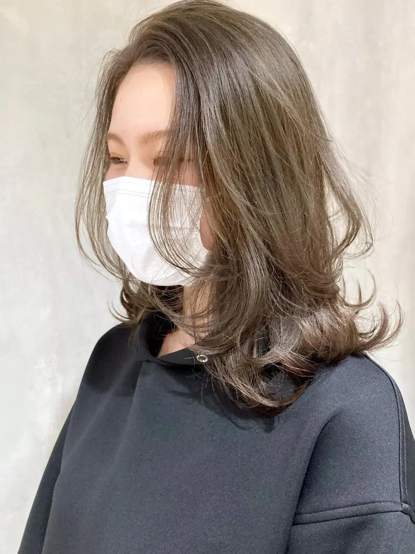 ロング カラー パーマ ヘアアレンジ ハイライトカラー ハイライト ITbyALBUM 浦和店のヘアスタイル