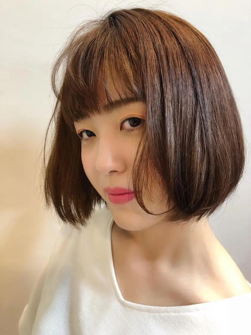 ミディアム ジョ サイコウのヘアスタイル