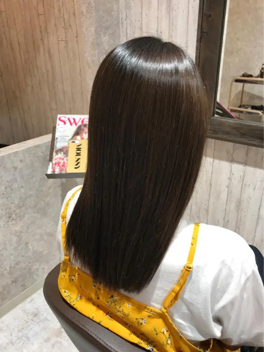 セミロング カラー ベージュカラー ブラウンカラー 🫟Blanco🫟 Color&Careのヘアスタイル
