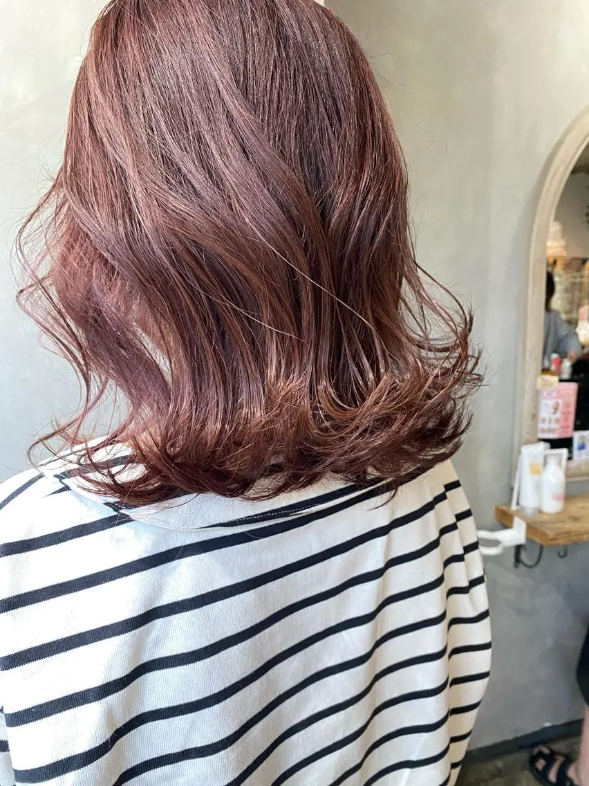 ミディアム カラー ヘアカラー ツキノキ　ミナ 8月から西梅田店のヘアスタイル