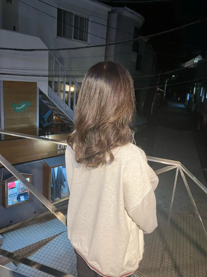 ロング 韓国風ヘア レイヤーカット 🎀透明感カラー🎀 Yurinoのヘアスタイル