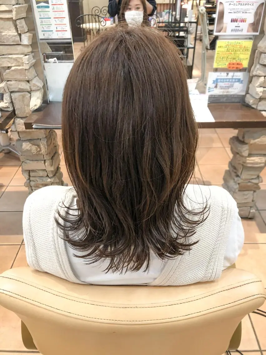 ミディアム 髪質改善ストレート ⚡️下ノ村柊斗⚡️のヘアスタイル