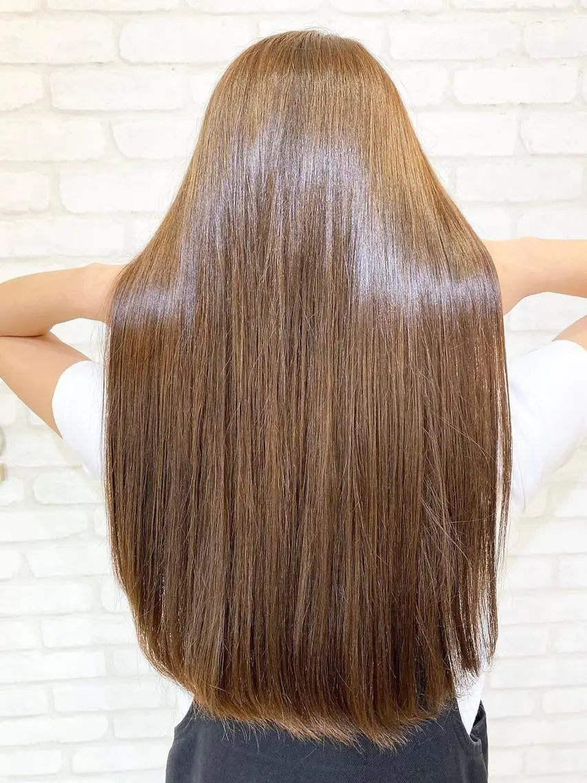 ロング カラー ヘアアレンジ 春日部 西口徒歩5分 寒色カラー 日和佐のヘアスタイル