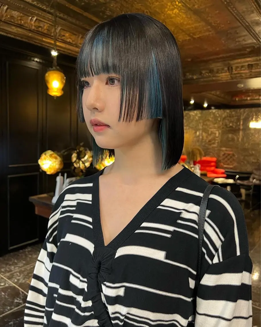 ミディアム カラー 圧倒的デザイン力 店長🎨RENAのヘアスタイル