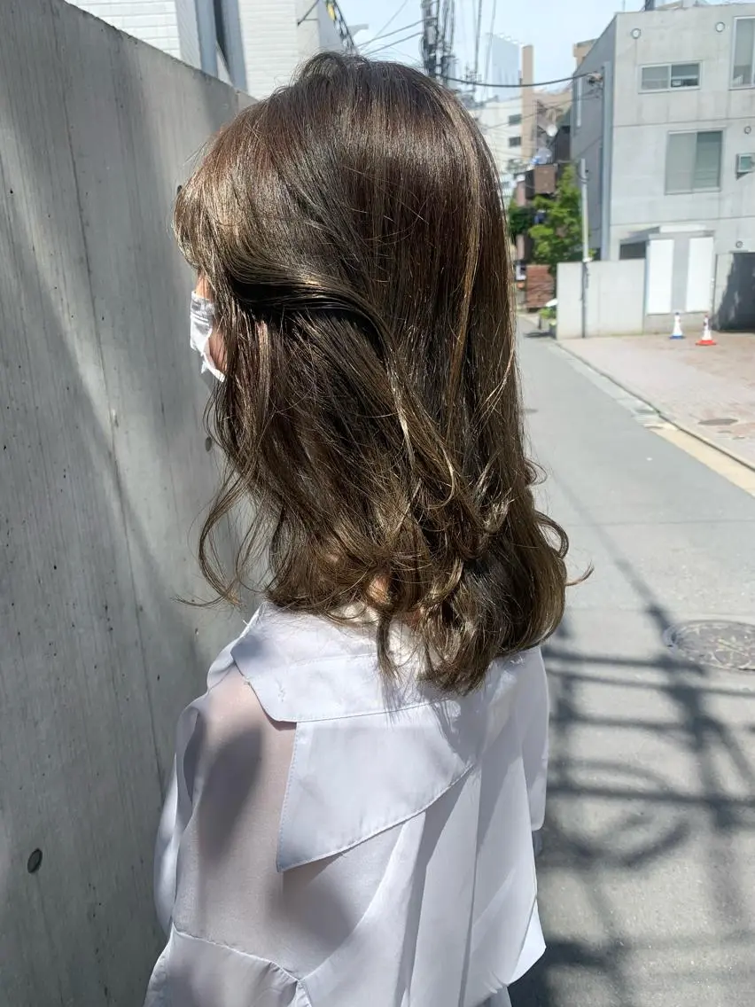 カラー ヘアカラー トリートメント ヘッドスパ ヘアセット 透明感/レイヤー スタイル🤎mamiのヘアスタイル