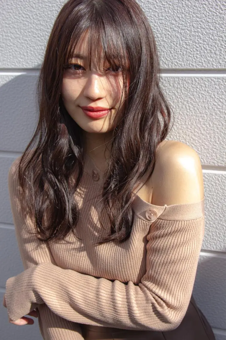 セミロング セミロングパーマ 衣笠 雅俊のヘアスタイル
