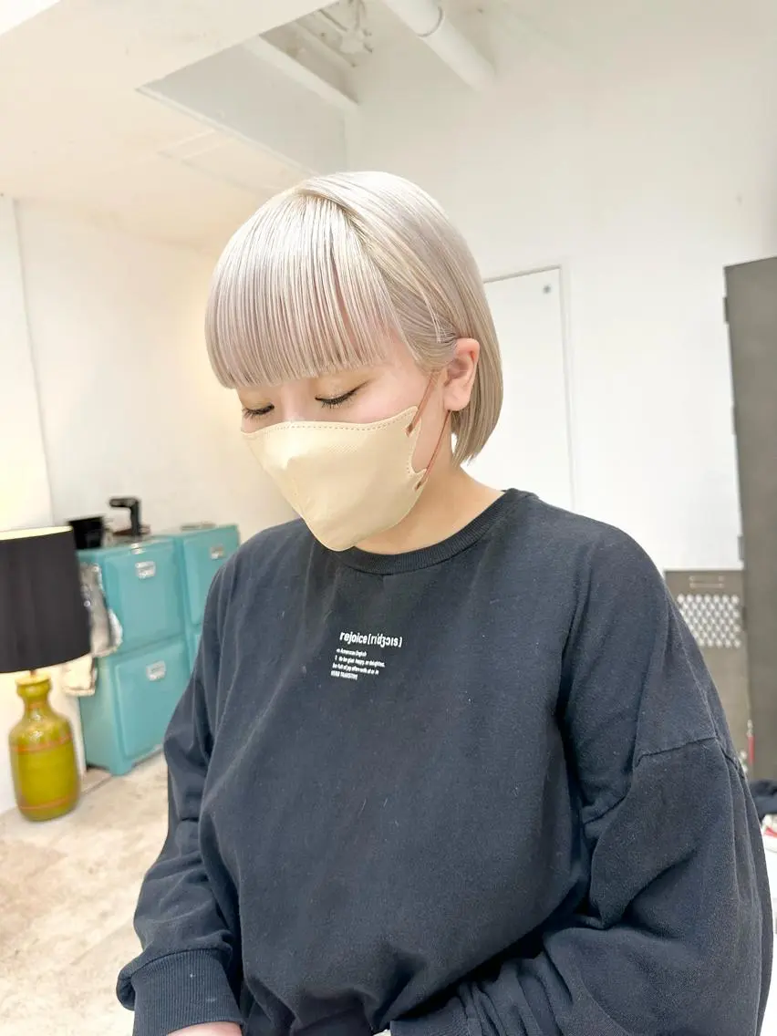ショート カラー カット ヘアカラー トリートメント kai .のヘアスタイル
