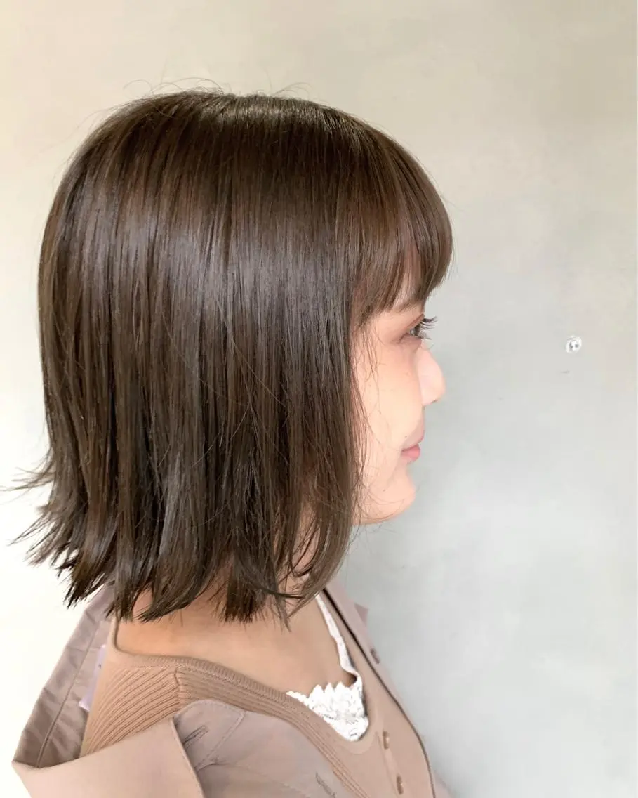ミディアム カラー カット ヘアカラー トリートメント ハイライトが 得意なニキです😊のヘアスタイル