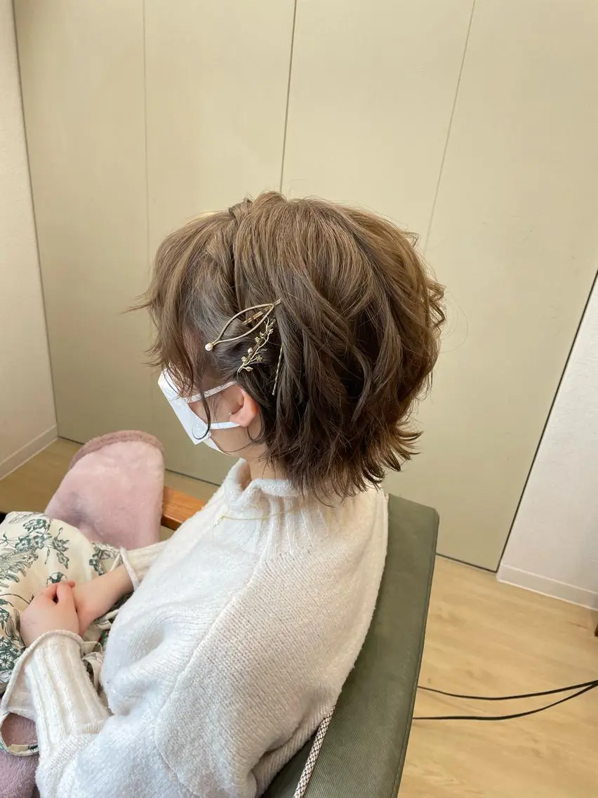 ショート ヘアアレンジ デート HempBeauty 浅野アサミのヘアスタイル