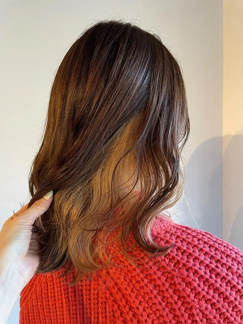 セミロング カラー ヘアアレンジ マツエク・マツパ カット ヘアカラー 透明感カラー/推しカ ラー☁️JURAのヘアスタイル