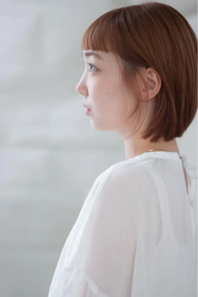ショート カラー やまさきえりこ ニュアンスパーマのヘアスタイル