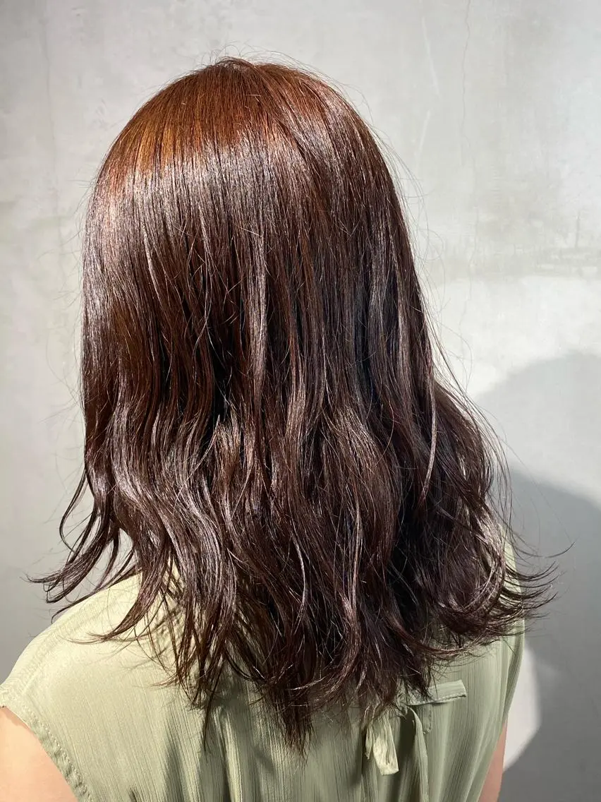 セミロング 寄主 洸雅のヘアスタイル