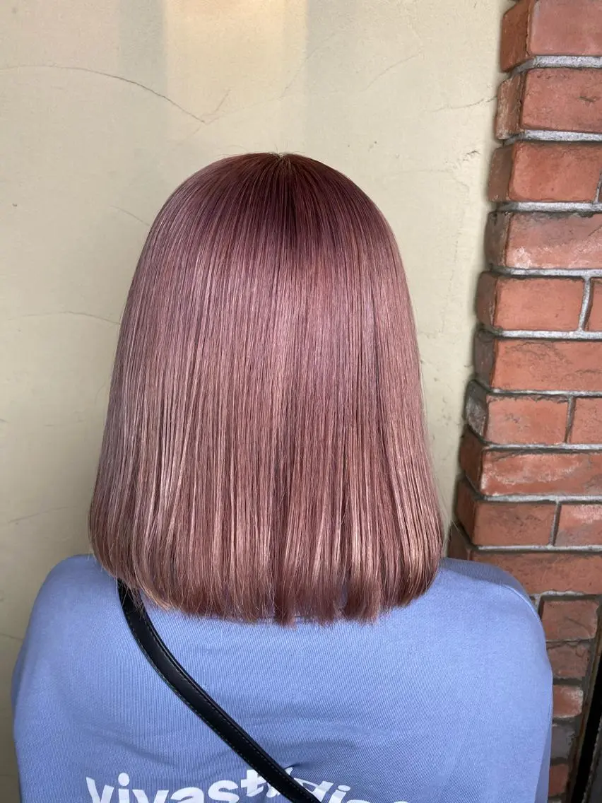 ミディアム カラー パーマ ヘアアレンジ メンズ キッズ ネイル マツエク・マツパ 🌈髪質改善・美髪矯 正・平野瀬乃🌈のヘアスタイル
