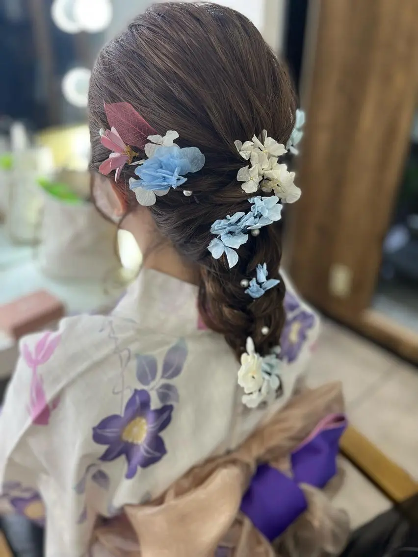ロング ヘアアレンジ ヘアセット 🐥こ ま🐥のヘアスタイル