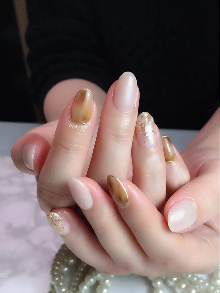 ネイル ニュアンスネイル HALU ハルのネイルデザイン