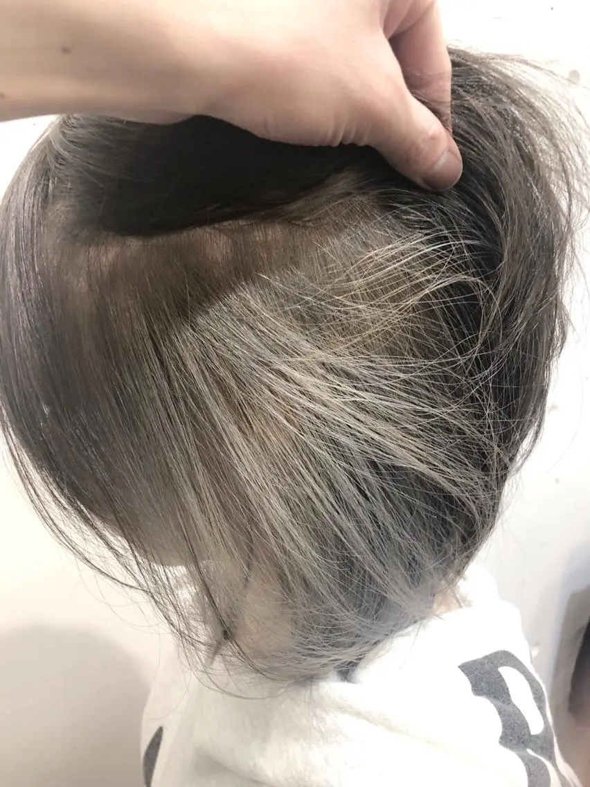 カラー ブリーチ インナーカラー ヘアカラー トリートメント ヘッドスパ グレージュ/髪質改善 Yamato.hのヘアスタイル