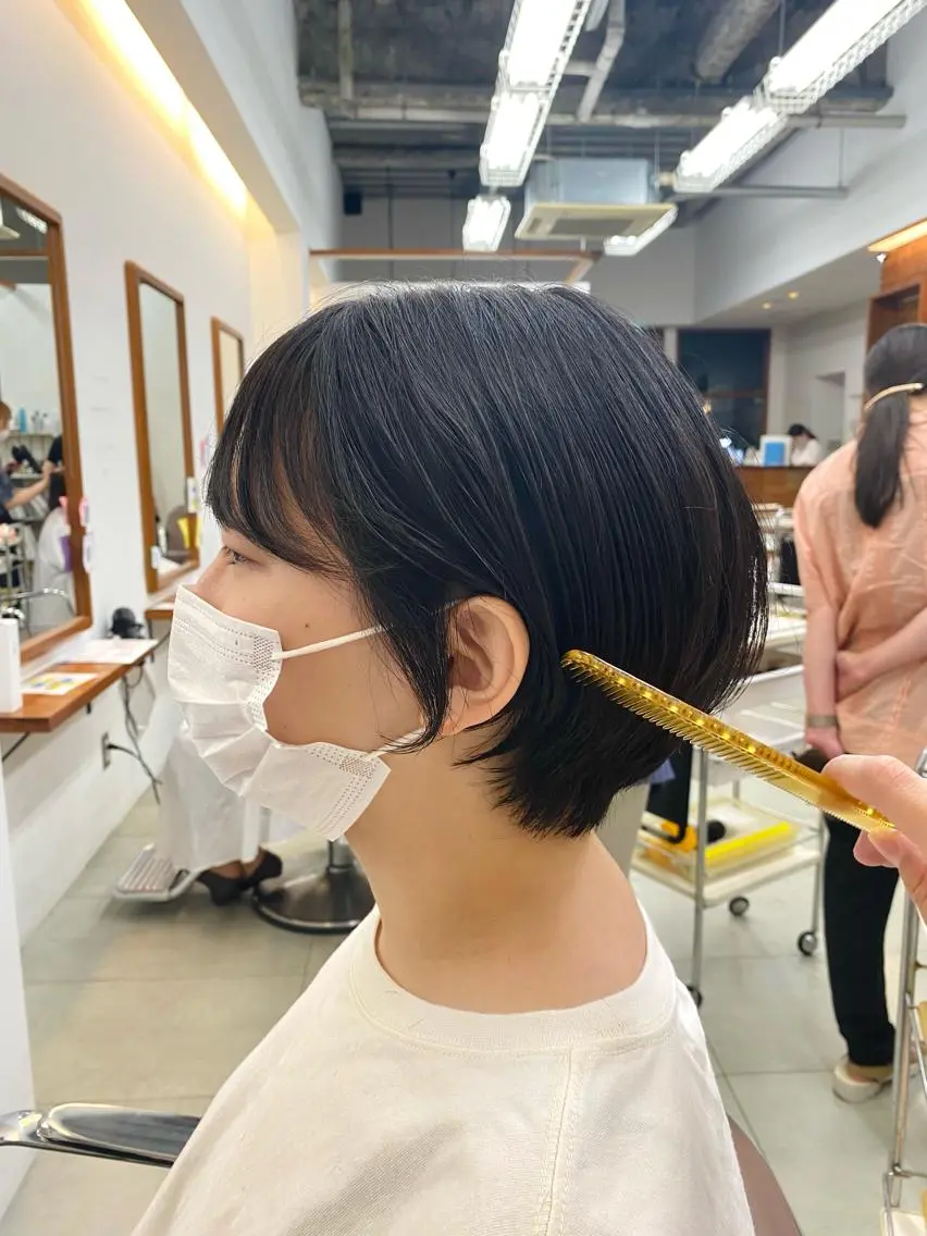 ショート ショートヘア サトウ リョウのヘアスタイル